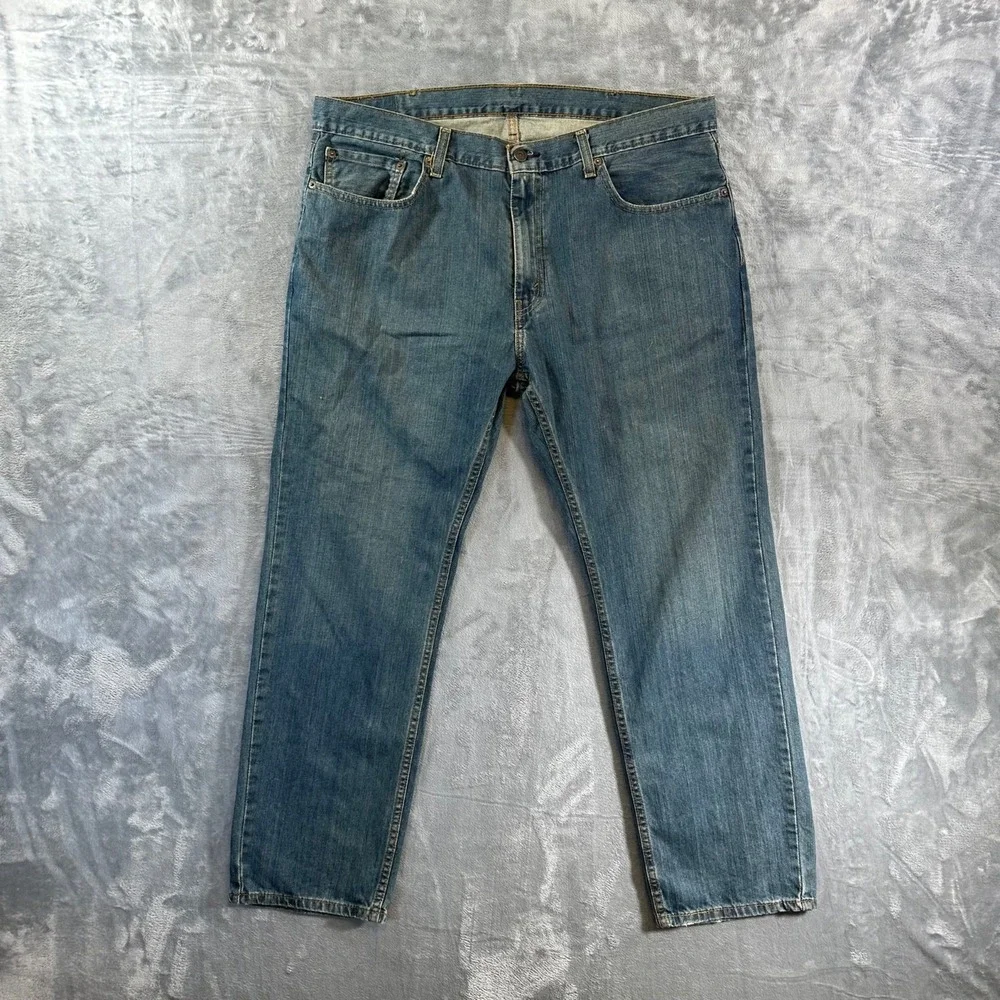Levi's 559 Relaxed Straight Jeans Men's 38x30 Blue Denim Cotton‎